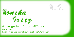 monika iritz business card